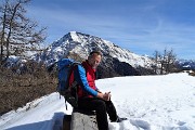 Invernale-primaverile in LEGNONCINO (1711 m) dai Roccoli dei Lorla il 9 marzo 2017  - FOTOGALLERY